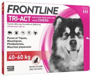 FRONTLINE TRI-ACT 40/60 KG 3 PIPETTES