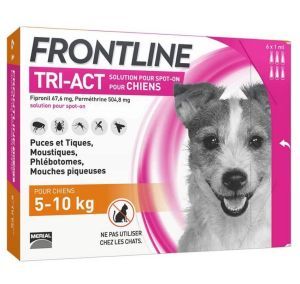 FRONTLINE TRI ACT 5/10KG  6 PIPETTES
