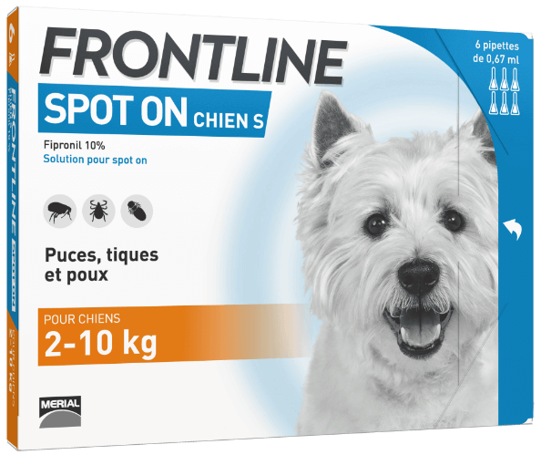 FRONTLINE 2/10KG 4 PIPETTES