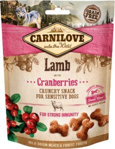 CARNILOVE CRUNCHY SNACK AGNEAU CRANBERRIES 200G