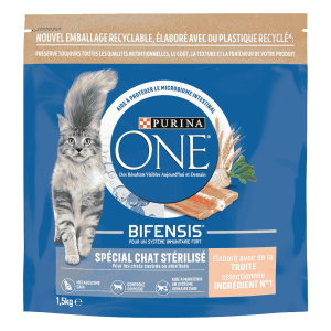 PURINA ONE STERILISED TRUITE ET BLE 3 KG