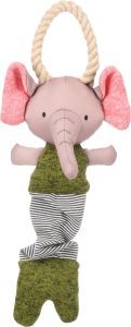 JOUET CHIOT BRITTY ELEPHANT CORDE VERT