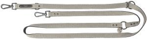 LAISSE REGLABLE CITY STYLE TOILE GRIS CLAIR S-M