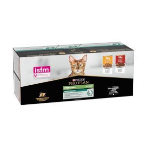 PRO PLAN ADULT STERILISED MULTIVARIETE BOEUF / POULET SAUCE 40 X 85 GR