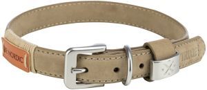 COLLIER CUIR BE NORDIC SABLE L-XL