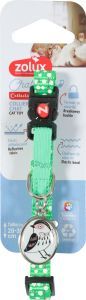 CHATOUILLE COLLIER CHAT OISEAU VERT