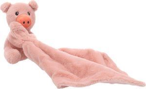 PELUCHE COUVERTURE ZAPU COCHON ROSE
