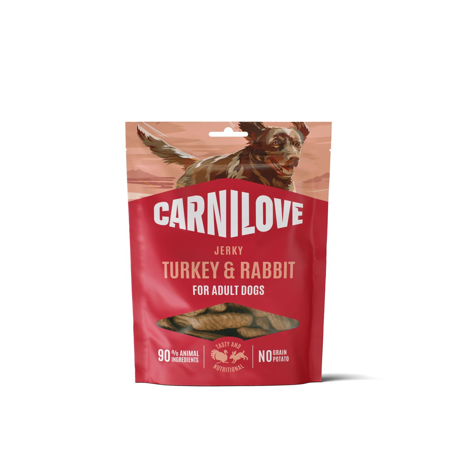CARNILOVE JERKY DINDE LAPIN