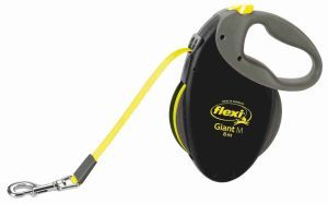 FLEXI NEON L 8M SANGLE JAUNE/NOIR