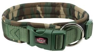 COLLIER CAMOUFLAGE / VERT FORÊT DOUBLURE NEOPRENE L