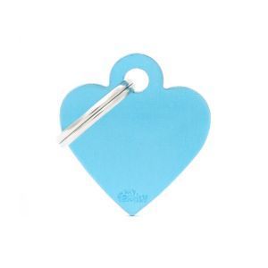 MEDAILLE BASIC ALU COEUR AZUR PM