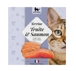 WILLIAM'S CHAT TERRINE SAUMON TRUITE 80 GR