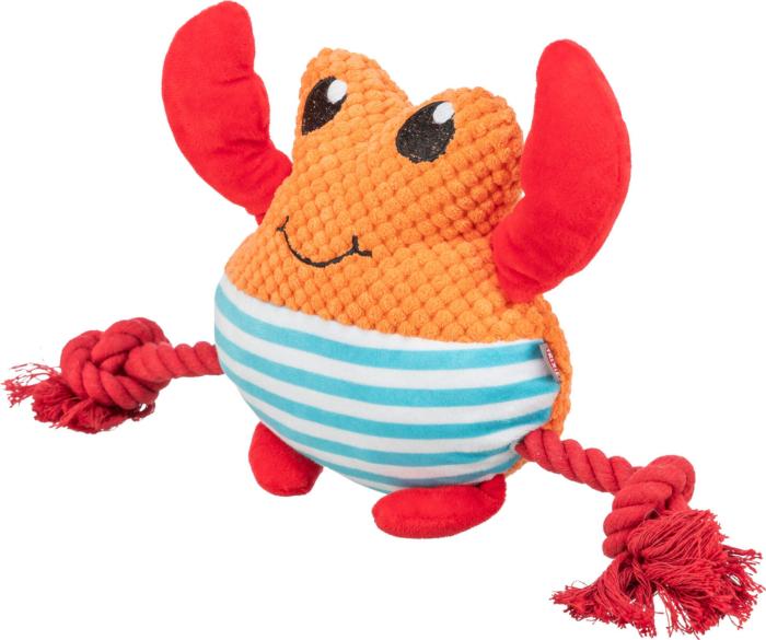 PELUCHE CRABE AVEC CORDE 28 CM