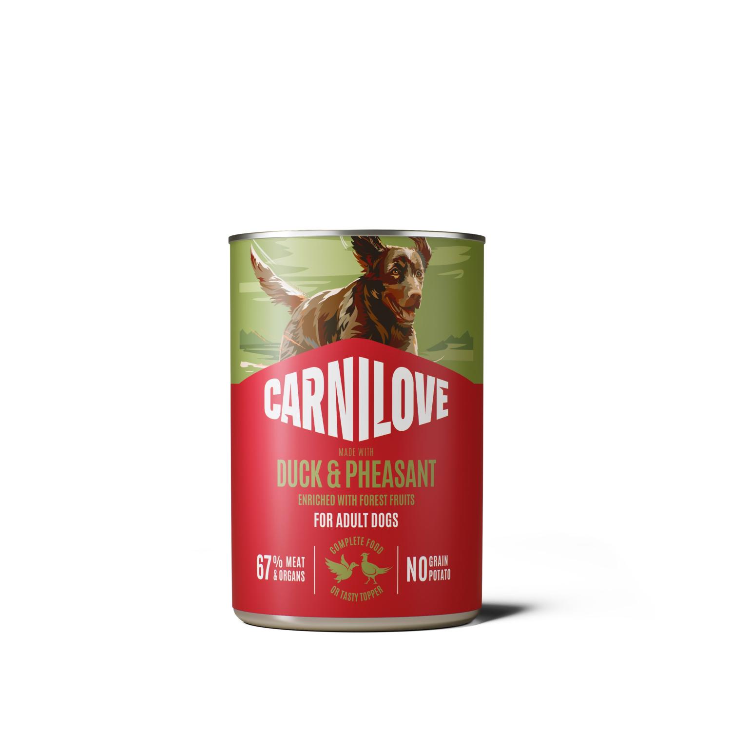 CARNILOVE  CANARD & FAISAN BOITE 400GR