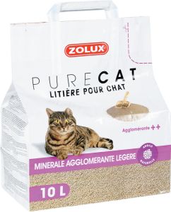 LITIERE PURE CAT MINERALE AGGLOMERANTE LEGERE 10 L