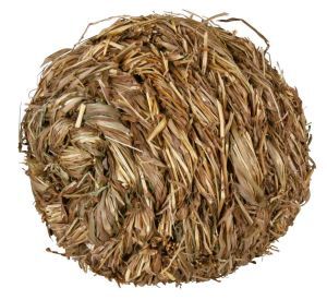 BALLE EN HERBE + CLOCHETTE 10 CM