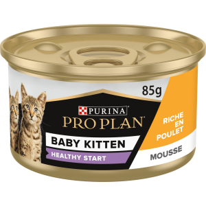 PRO PLAN BOITE BABY KITTEN MOUSSE POULET 85GR