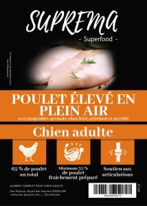 SUPREMA SUPERFOOD CHIEN ADULTE AU POULET ÉLEVÉ EN PLEIN AIR