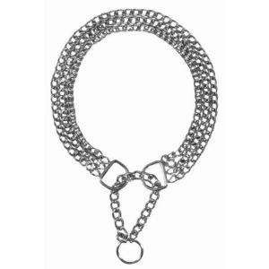 COLLER SEMI ETRANGLEUR CHAINE TRIPLE RANGEE 50 CM