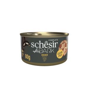SCHESIR CHAT AFTER DARK POULET EN BOUILLON 80 GR