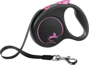 FLEXI BLACK DESIGN SANGLE NOIR ROSE 5 M S