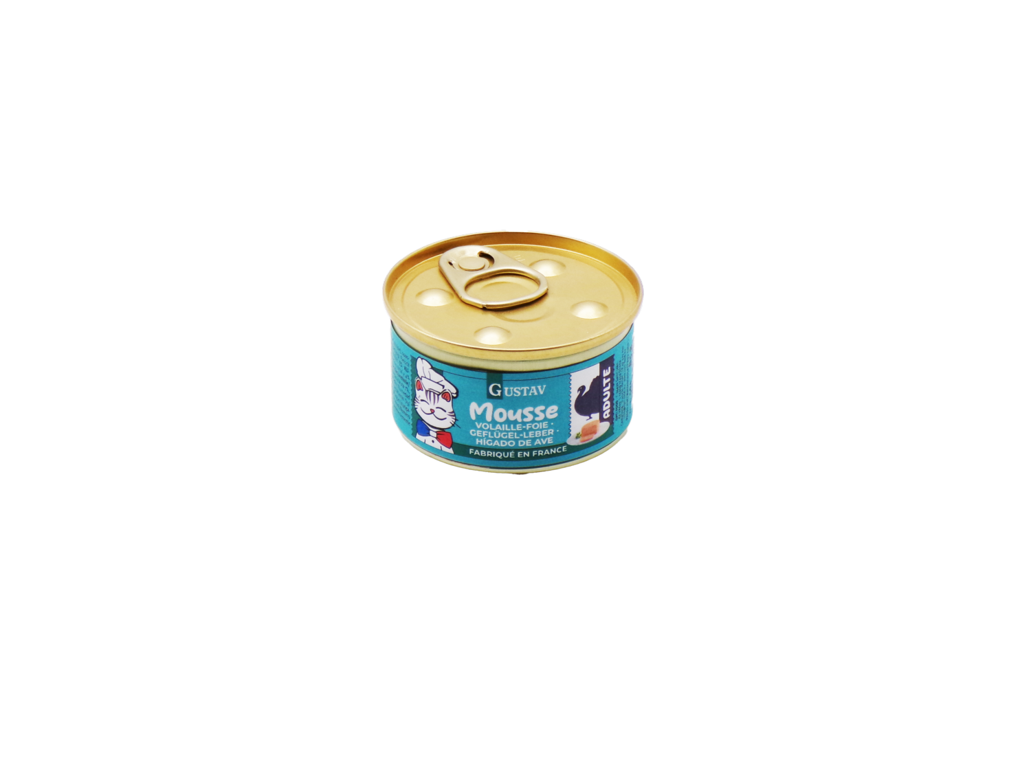 GUSTAV CHAT MOUSSE VOLAILLE - FOIE 85 GR