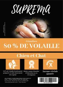 FRIANDISES SUPREMA SUPERFOOD 80 % VOLAILLES 100 G
