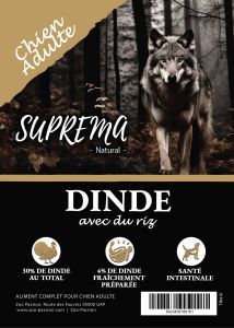 SUPREMA NATURALS ADULTE DINDE ET RIZ 10 KG