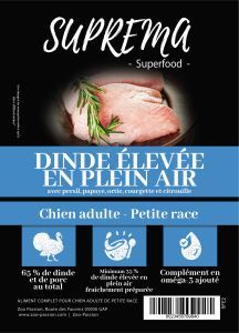 SUPREMA SUPERFOOD PETIT CHIEN A LA DINDE 2 KG