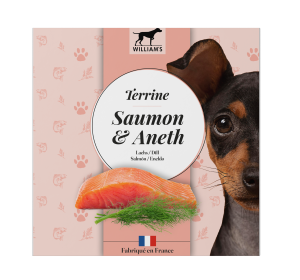 WILLIAM'S CHIEN TERRINE SAUMON ANETH 80 GR