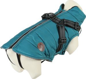 DOUDOUNE AVEC HARNAIS INTEGRE BLEU 30 CM