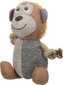 PELUCHE LIBAR SINGE AVEC CORDE BRUN