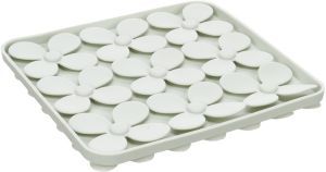 TAPIS A LECHER KLAVER CARRE VERT CLAIR  20 CM