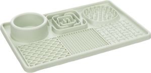 TAPIS A LECHER PENGU RECTANGULAIRE VERT CLAIR  30 CM