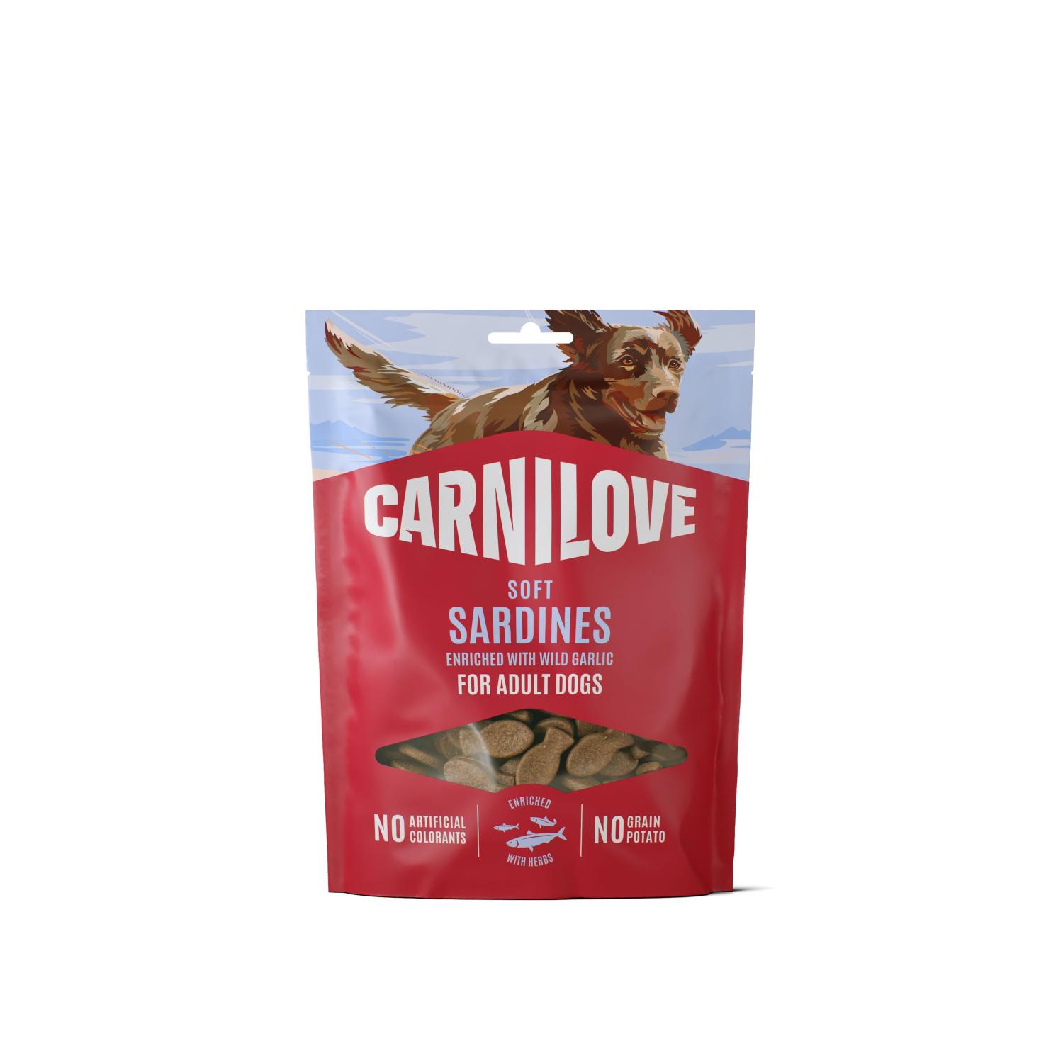 CARNILOVE SOFT SARDINES & AIL 200 GR