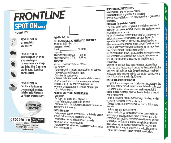 FRONTLINE CHAT 4 PIPETTES