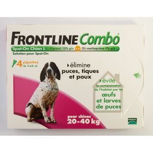 FRONTLINE COMBO 20/40 KG 4 PIPETTES