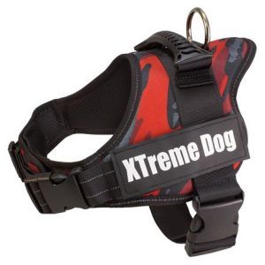 HARNAIS XTREME DOG CAMOUFLAGE ROUGE S