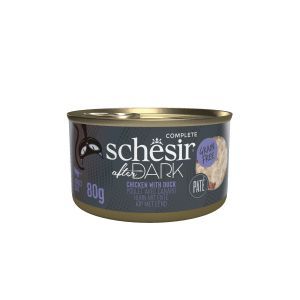 SCHESIR CHAT BOITE AFTER DARK POULET CANARD EN PATE 80 GR