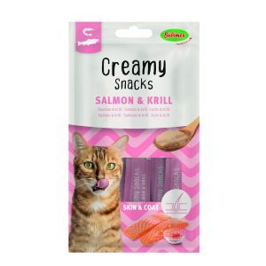 CREAMY SNACK SAUMON & KRILL X 4 60 GR