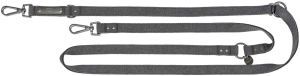 LAISSE REGLABLE CITY STYLE TOILE NOIR S-M
