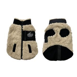 MANTEAU SHEEP BLANC ET NOIR 40 CM