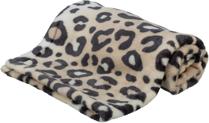 COUVERTURE LEO, PELUCHE SOFT 150 CM CREME
