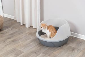 BAC A LITIERE SIMAO, HAUT REBORD 48 × 30 × 58 CM, GRIS