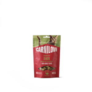CARNILOVE CHAT CRUNCHY SNACK CANARD & FRAMBOISES 50 GR