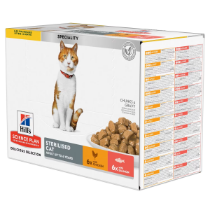 FELINE STERELISED MULTIPACK POULET POISSON X12