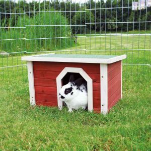 NICHE POUR PETITS ANIMAUX ROUGE ET BLANC