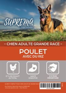 SUPREMA SUPER PREMIUM ADULTE GRANDE RACE POULET 2 KG