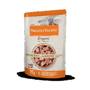 NATURE'VARIETY ORIGINAL CHAT POULET ET OIE 70 GR