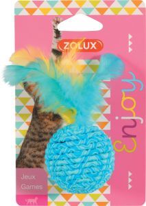 JOUET CHAT BALLE ÉLASTIQUE